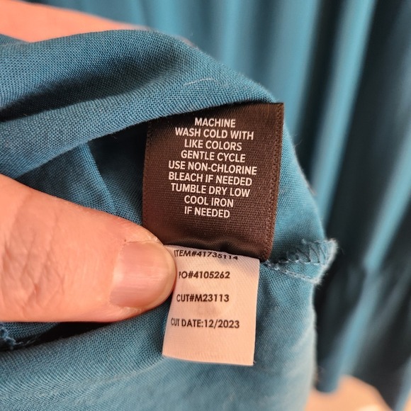 Torrid Mini Rayon Slub 3/4 Sleeve Trapeze Pleat Dress Size 5X - Picture 9 of 11